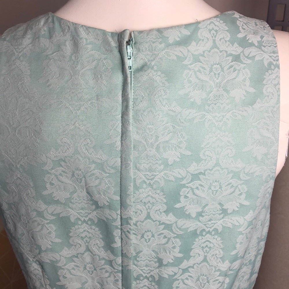RW&Co Mint Green Jacquard Fit and Flare Dress Size 6 - Picture 11 of 15